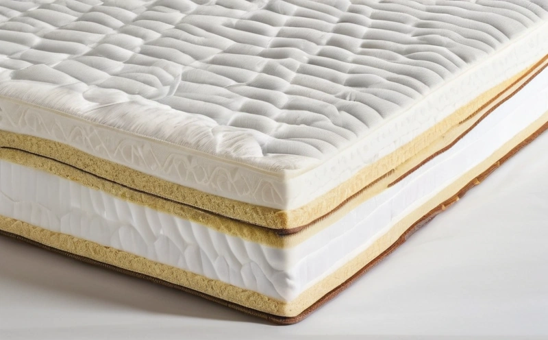 Cut-away corner of a pocket spring mattress showing the comfort foam layer above the spring unit